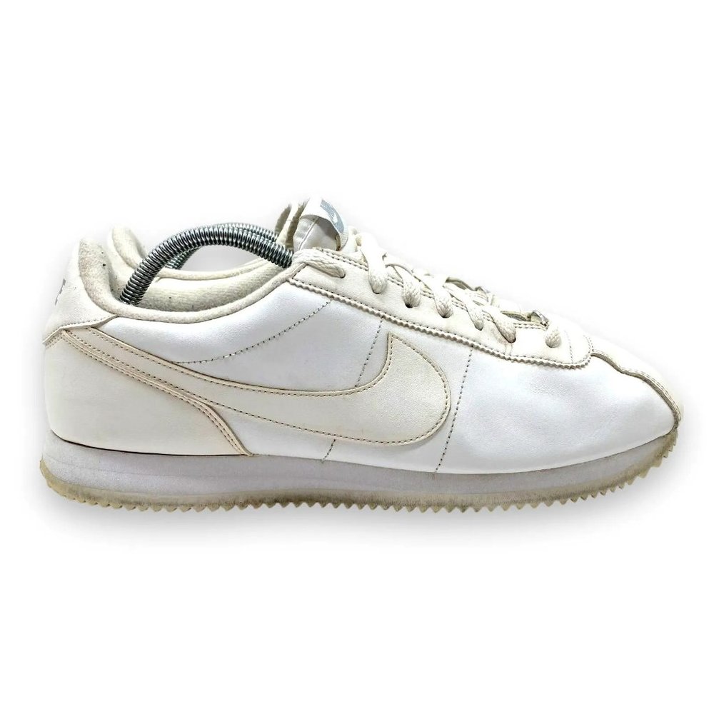 Nike Cortez Basic Leather Mens Size 12 US Triple White 819719-110 Athletic Shoes